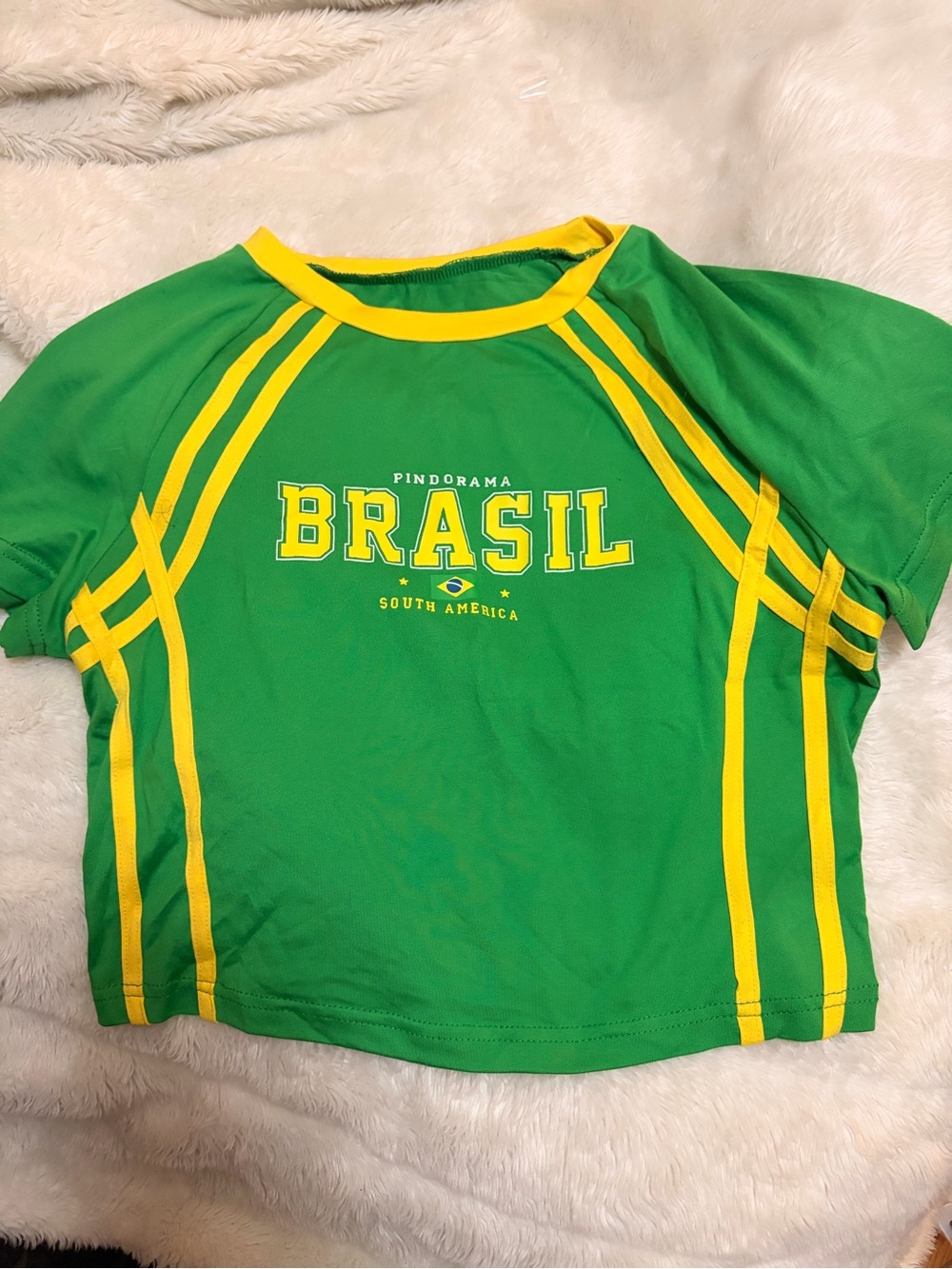 Brasil Green & Yellow Kids & Teen Tee